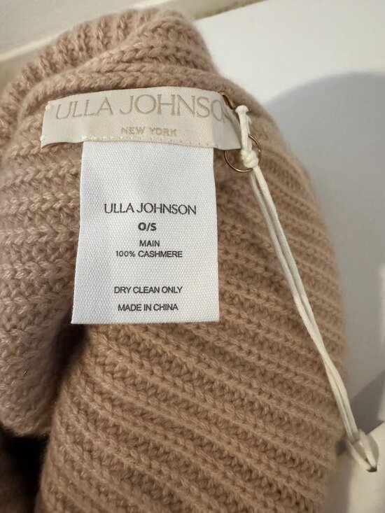 NWT Ulla Johnson 100% Cashmere Ribbed Hat- Camel main image 4